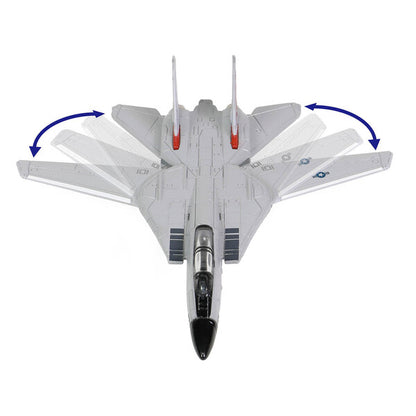 Grumman F-14A Tomcat Fighter Aircraft "VF-31 Tomcatters" and Section L of USS Enterprise (CVN-65) Aircraft Carrier Display Deck "Legendary F-14 Tomcat" Series 1/200 Diecast Model by Forces of Valor