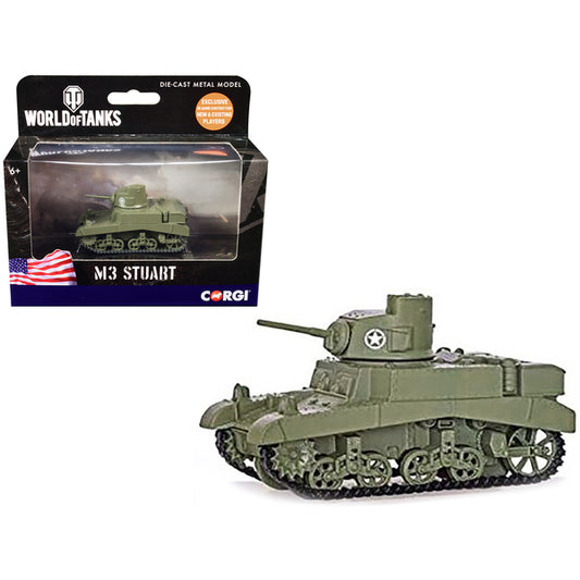 M3 Stuart Light Tank United States "World of Tanks" Video Game Diecast Model by Corgi